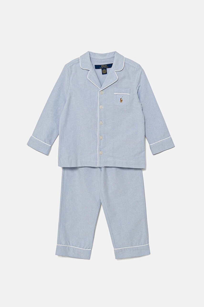Detské bavlnené pyžamo Polo Ralph Lauren 2-pak jednofarebná, 8P0193