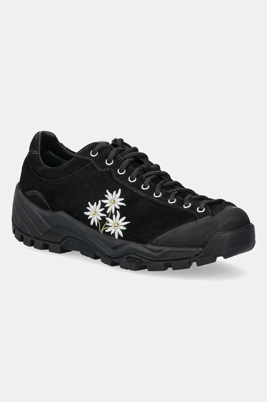 Semišové topánky Diemme Movida čierna farba, DI25SPMOW-F06X055BLK