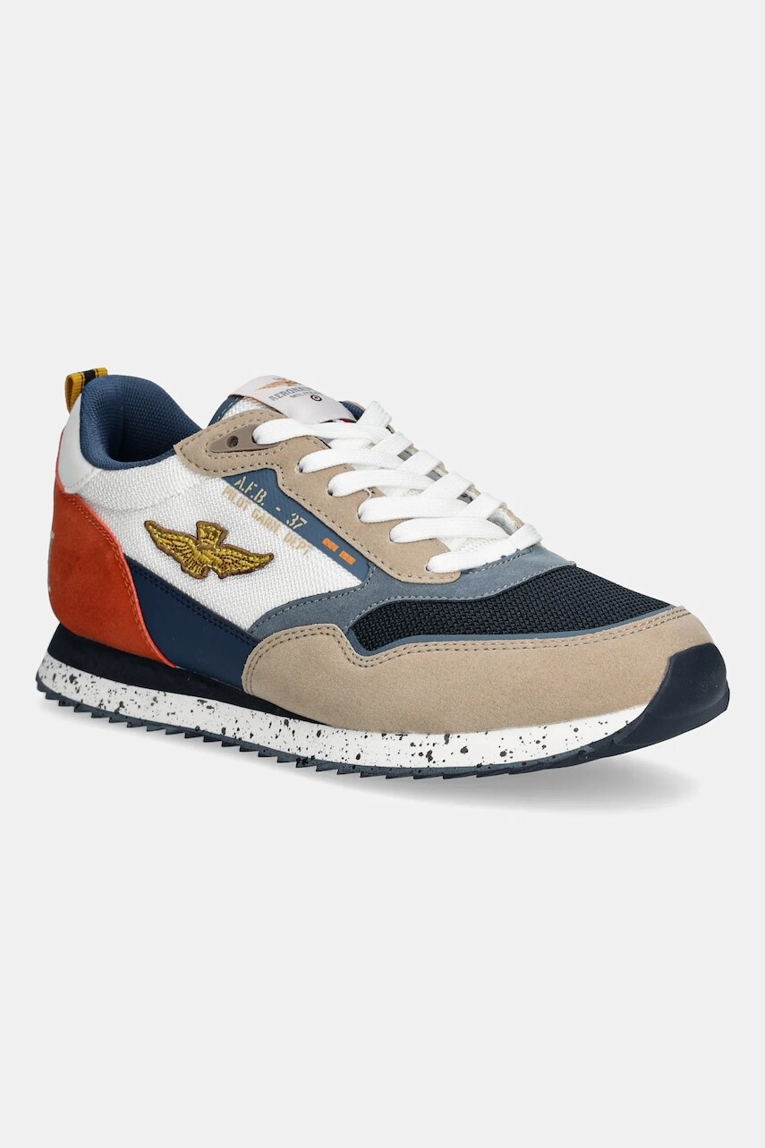 Tenisky Aeronautica Militare SC288CT3545 béžová farba, SC288CT3545