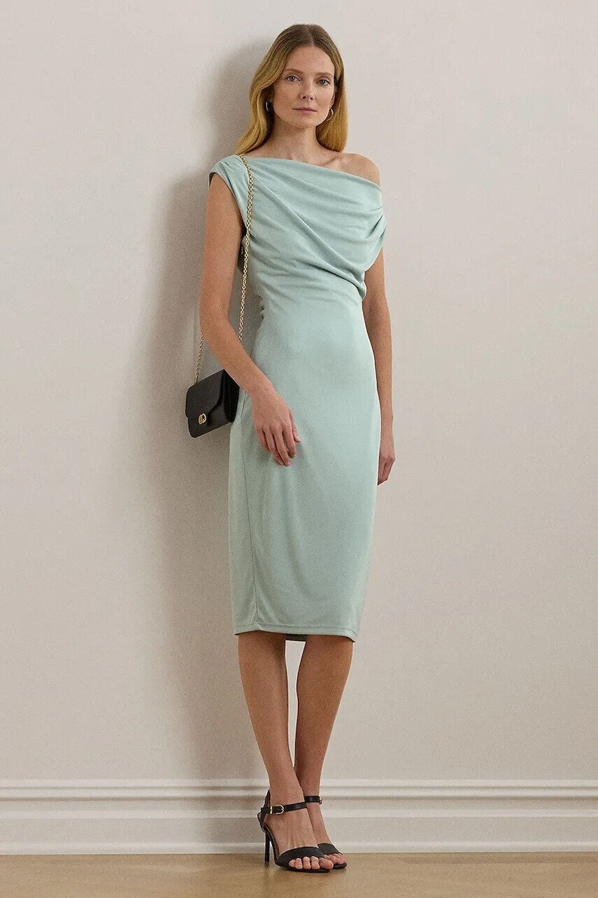 Šaty Lauren Ralph Lauren midi, priliehavé, 250964081