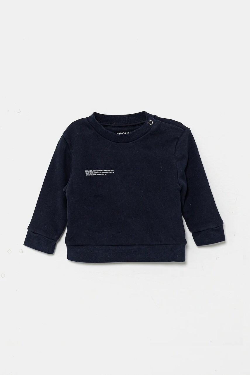 Mikina Pangaia BABY 365 MIDWEIGHT SWEATSHIRT tmavomodrá farba, jednofarebná, 10000655