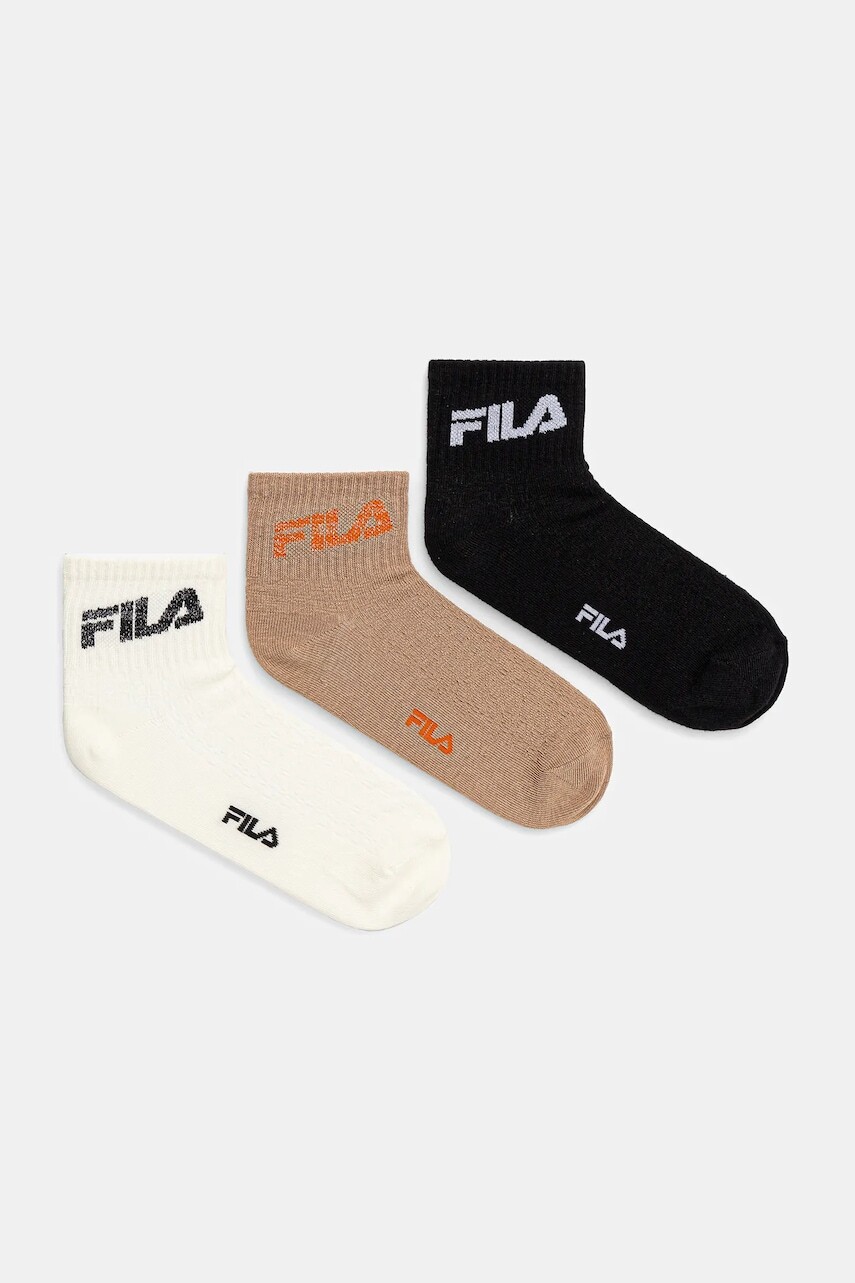 Ponožky Fila 3-pak béžová farba, F6789