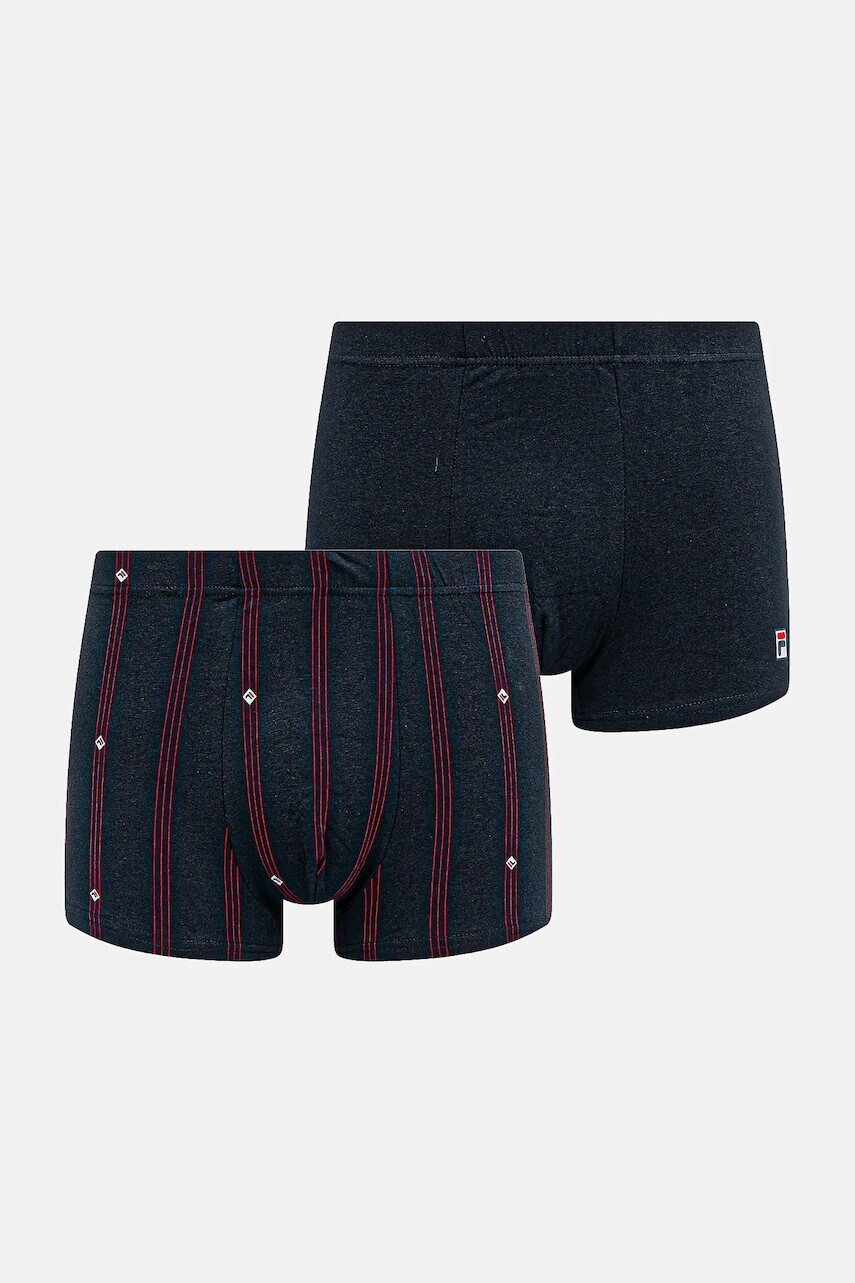 Boxerky Fila 2-pak tmavomodrá farba, FU5319/2