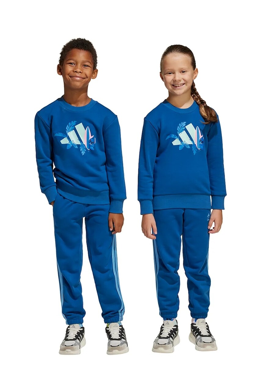 Detská tepláková súprava adidas tmavomodrá farba, JF3660