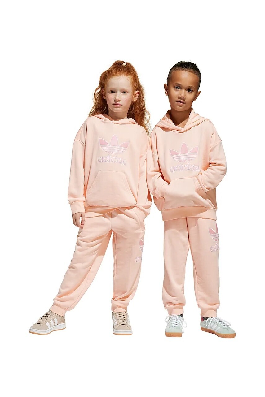 Detská tepláková súprava adidas Originals oranžová farba, JC9174