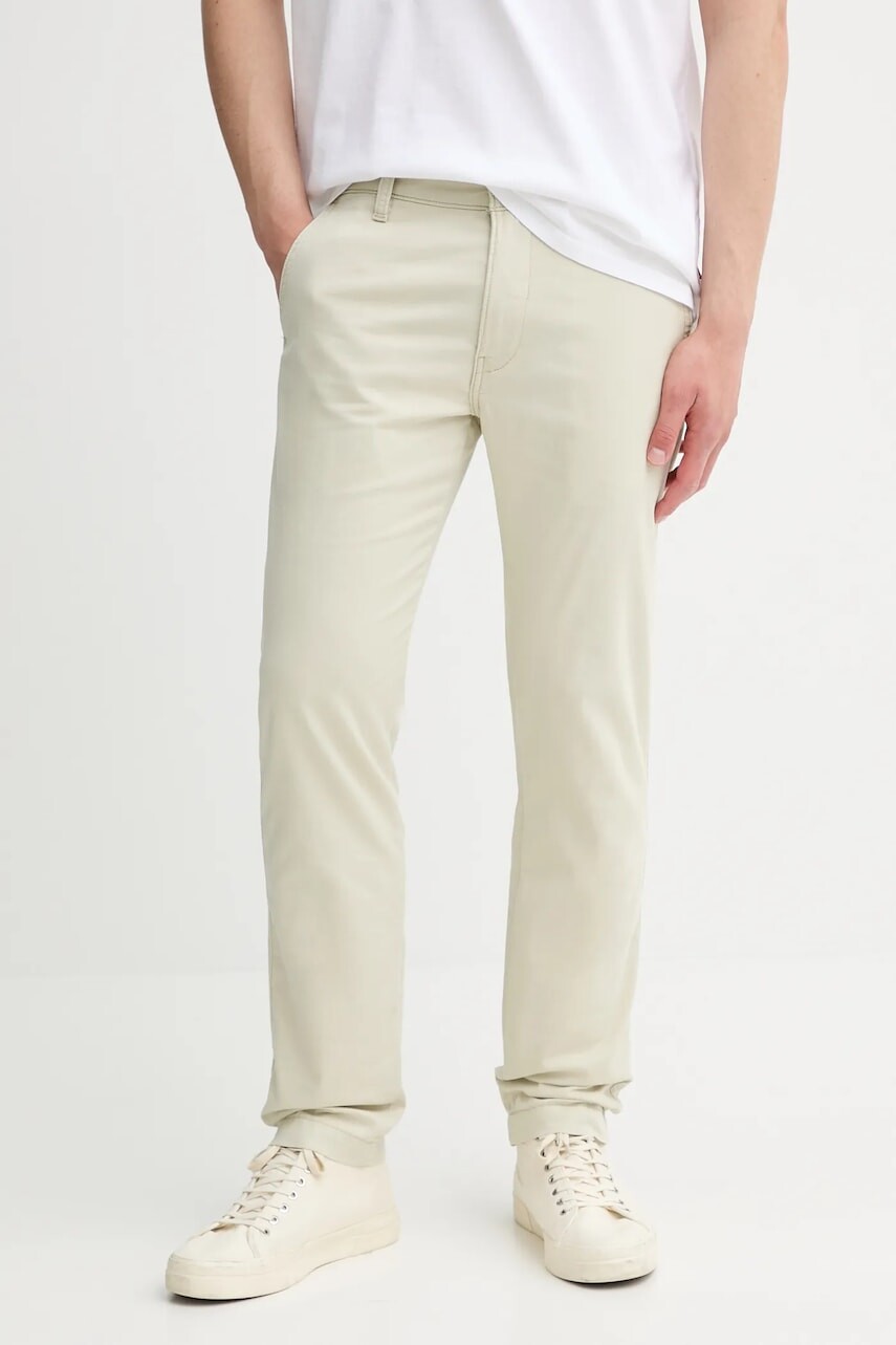 Nohavice Levi's XX CHINO STD II béžová farba, rovný strih, 17196-0167