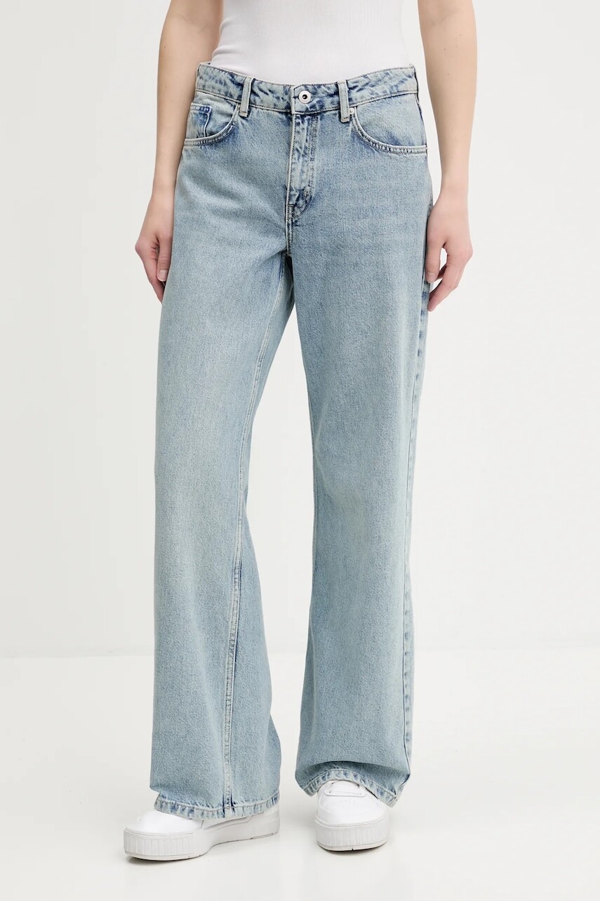 Rifle Karl Lagerfeld Jeans stredne vysoký pás, A3W10075
