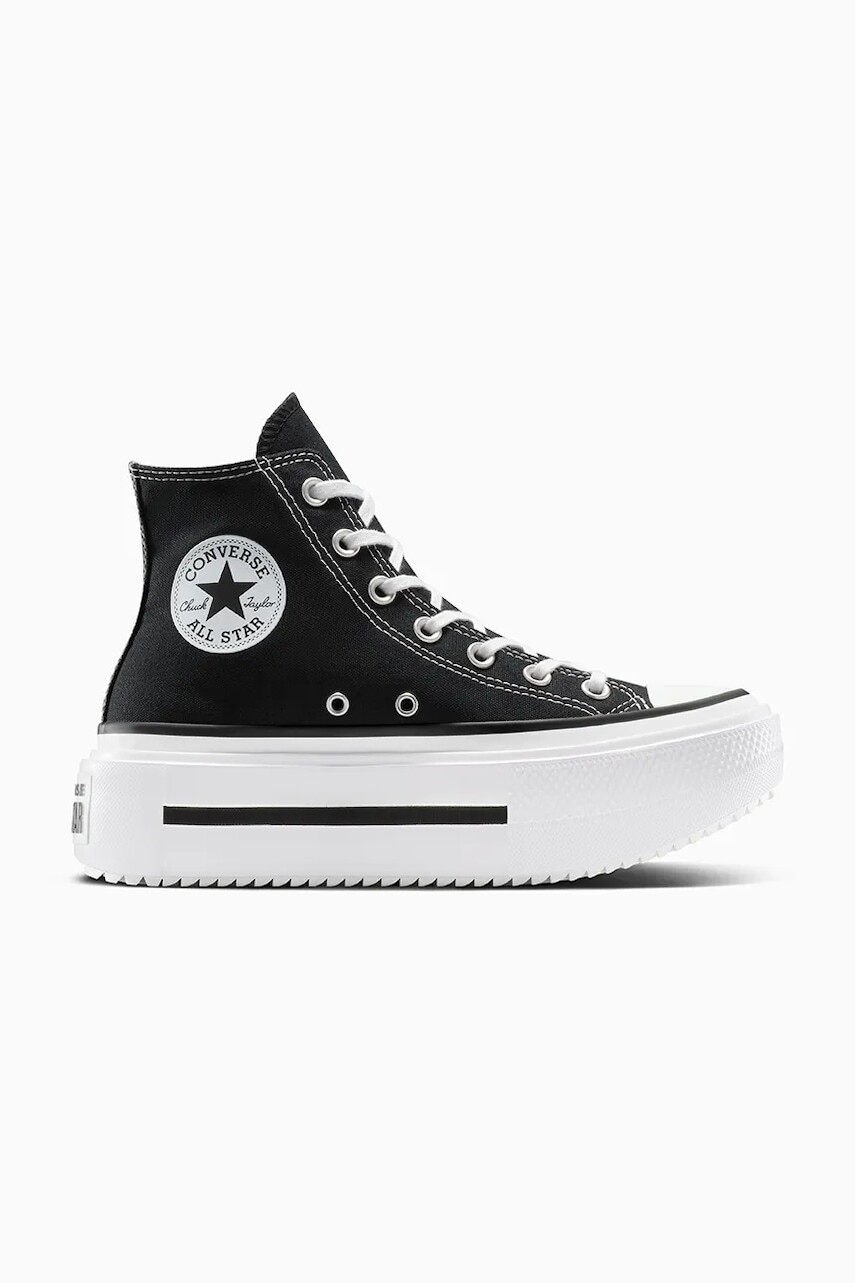 Tenisky Converse Chuck Taylor All Star Lift Double Stack čierna farba, A12975C