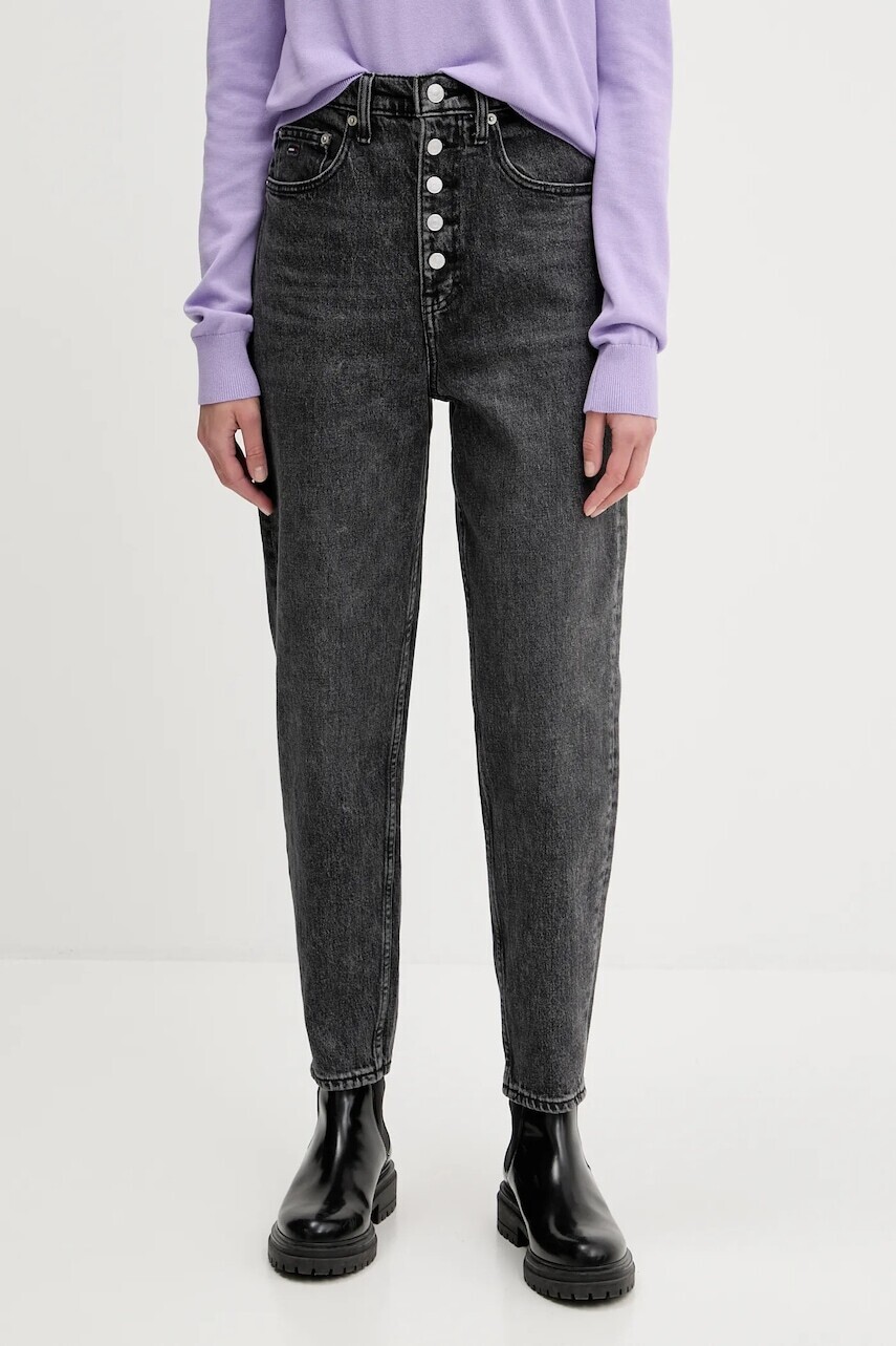 Rifle Tommy Jeans vysoký pás, DW0DW21373