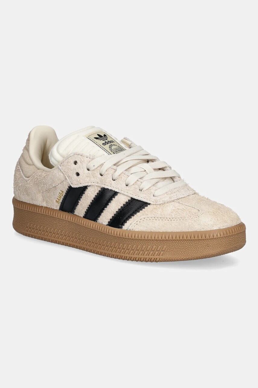 Semišové tenisky adidas Originals Samba XLG béžová farba, JS3828