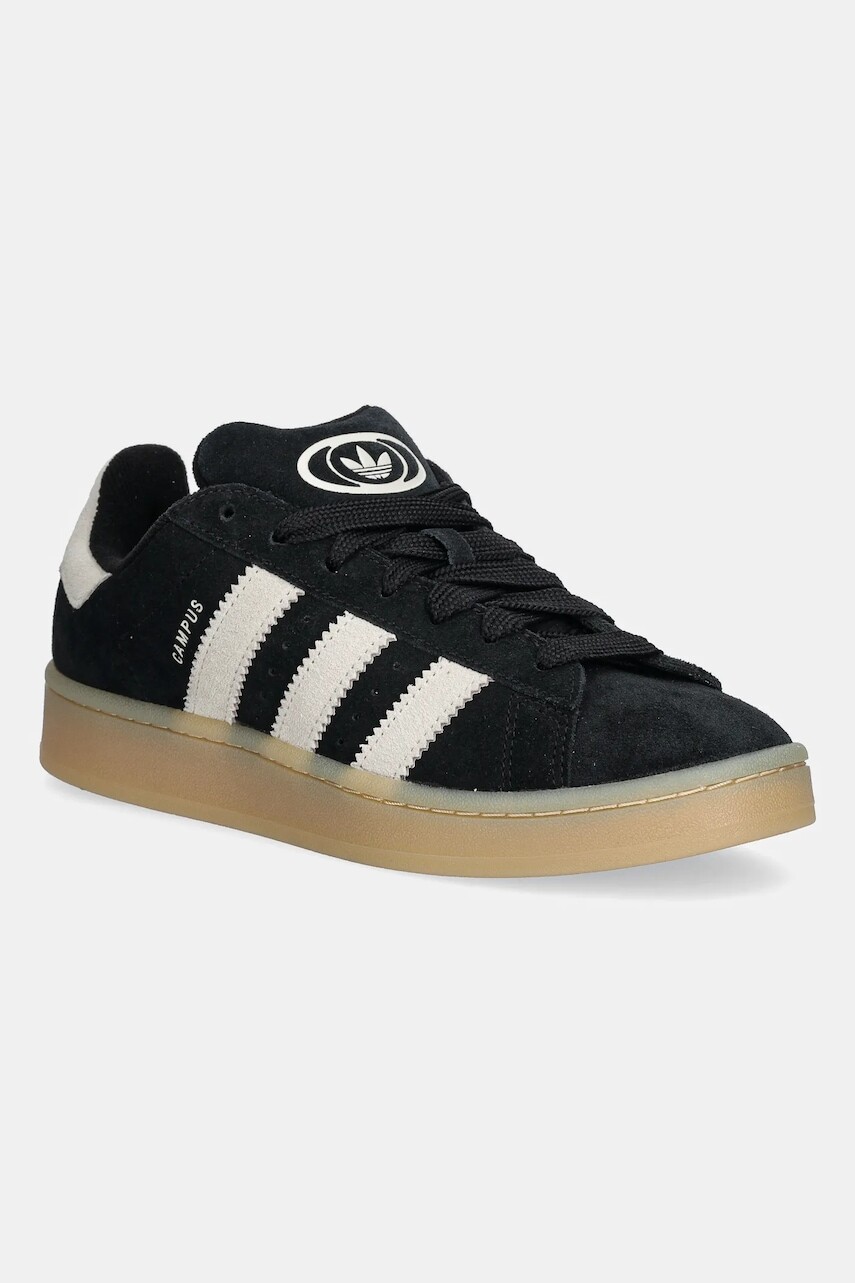 Semišové tenisky adidas Originals Campus 00S čierna farba, JQ8354