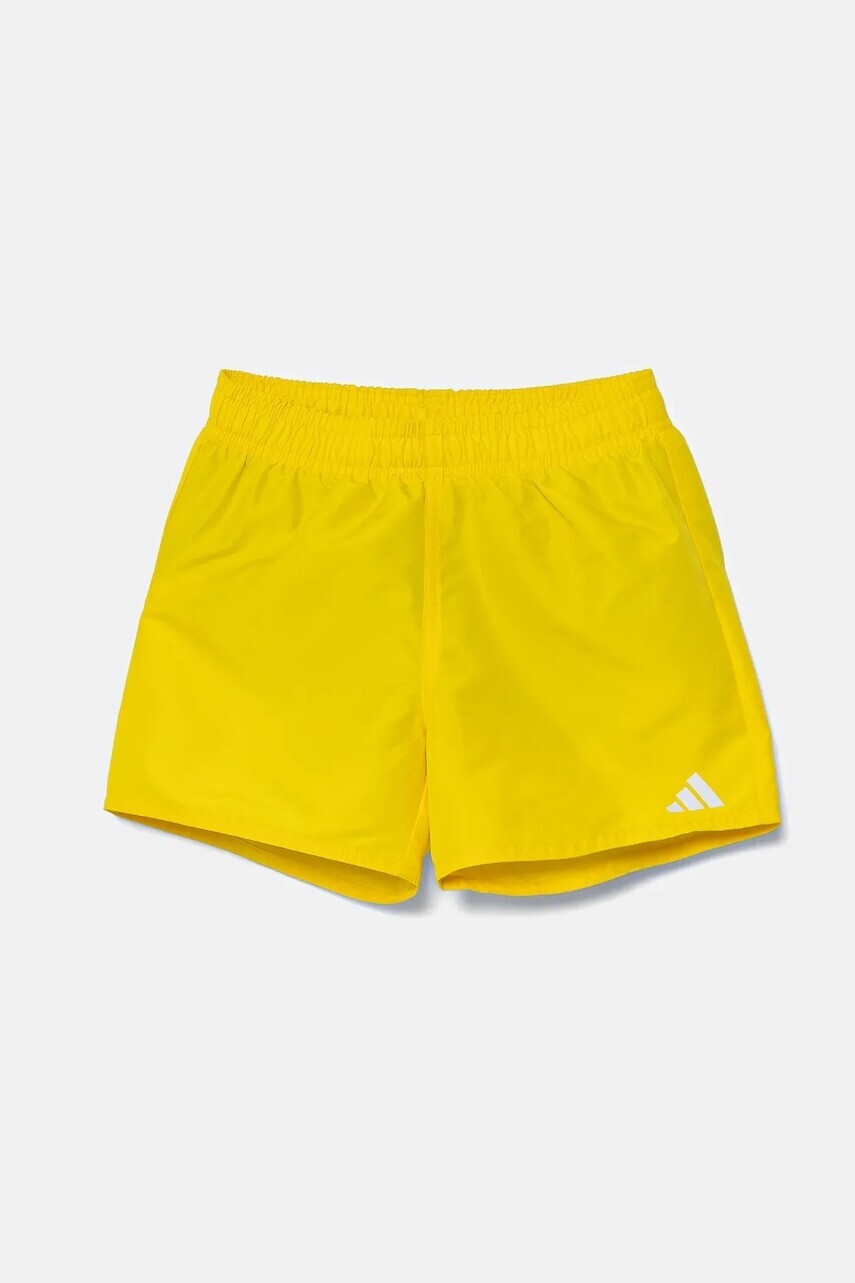 Detské plavkové šortky adidas Performance žltá farba, JX5018