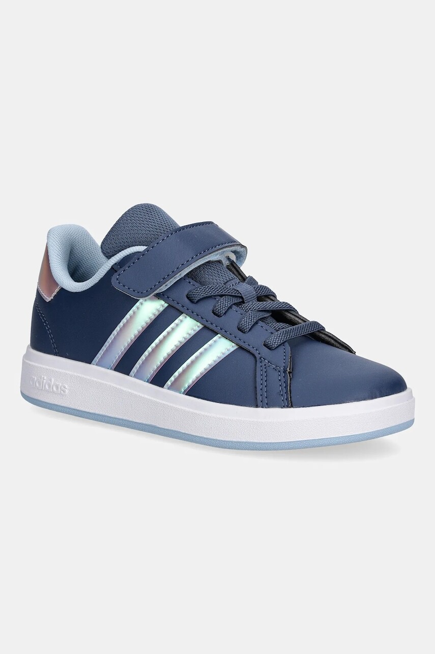 Detské tenisky adidas GRAND COURT 2.0 tmavomodrá farba, JR6118