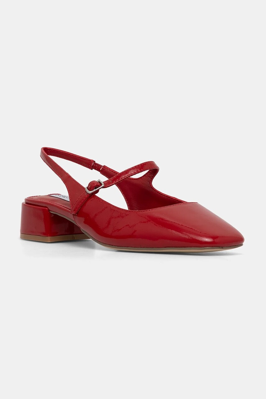 Lodičky Steve Madden Marjorie červená farba, na podpätku, s otvorenou pätou, 11003298