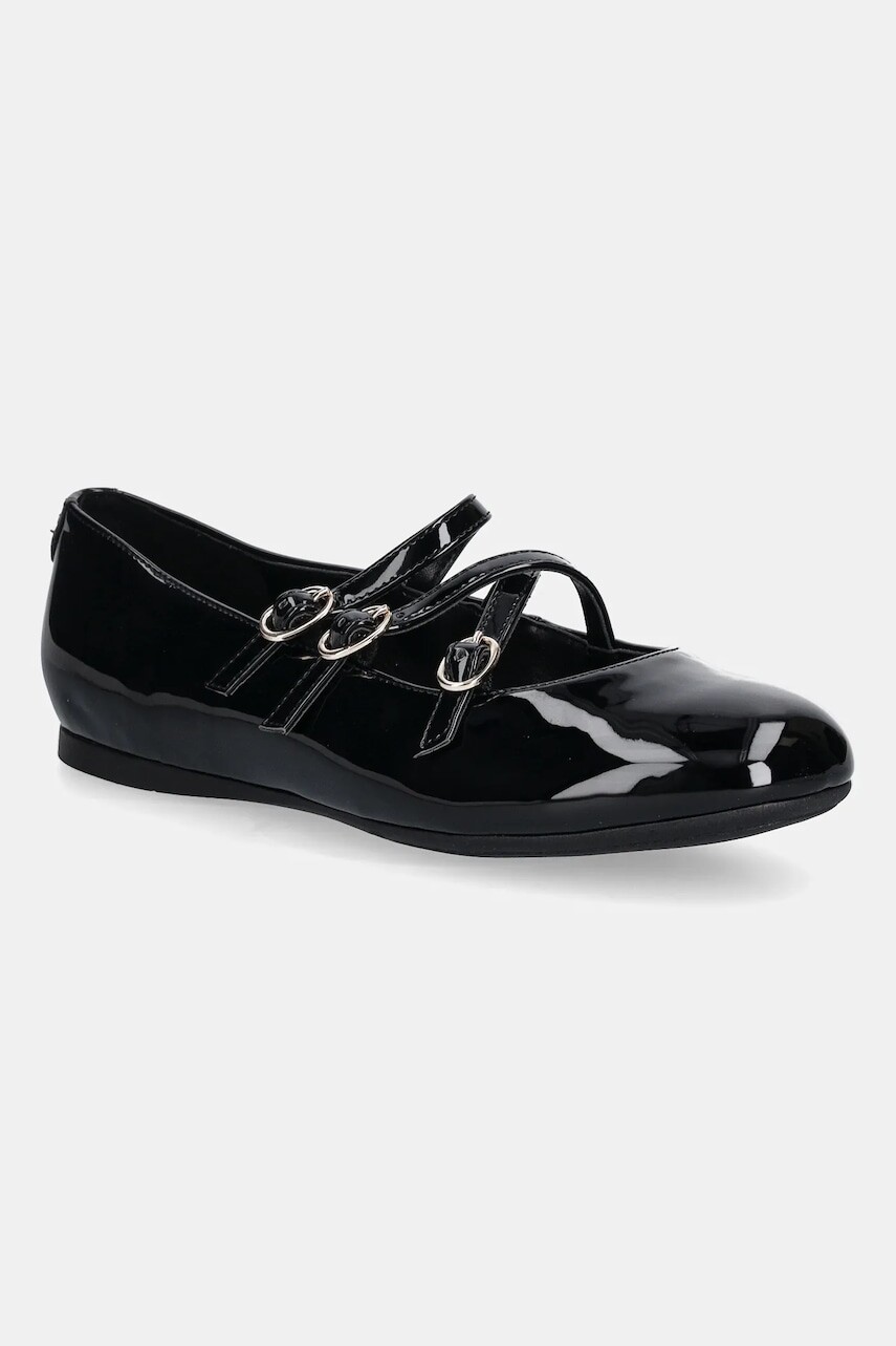 Baleríny Guess KALDRA čierna farba, FLTKAL PAF02