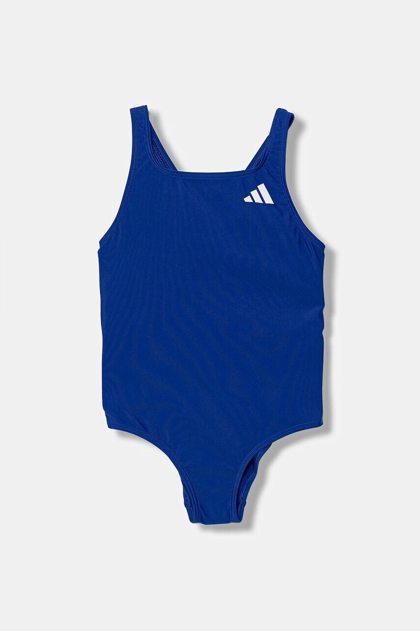 Jednodielne detské plavky adidas Performance modrá farba, JM8222