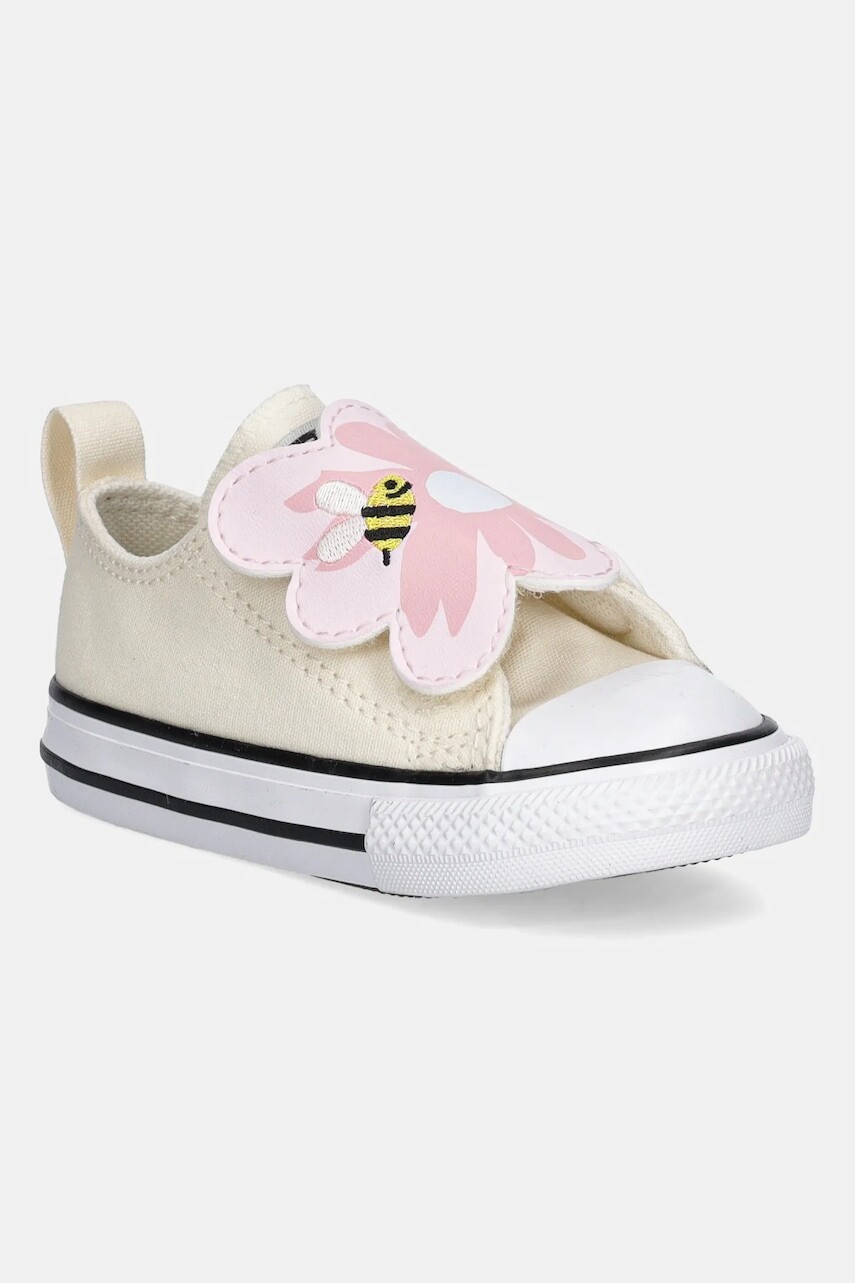 Detské tenisky Converse CHUCK TAYLOR ALL STAR ONE STRAP béžová farba, A13452C