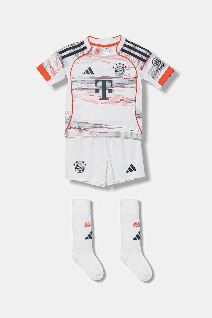 Detská súprava adidas Performance FC Bayern Munich biela farba, JP3688
