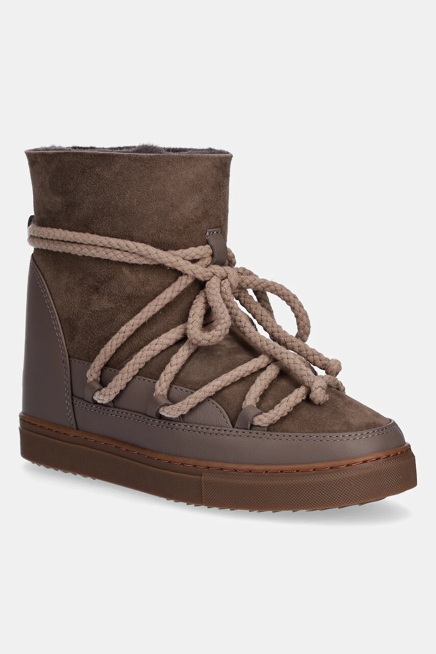 Semišové snehule Inuikii Classic Wedge hnedá farba, 1001.004.0042.163