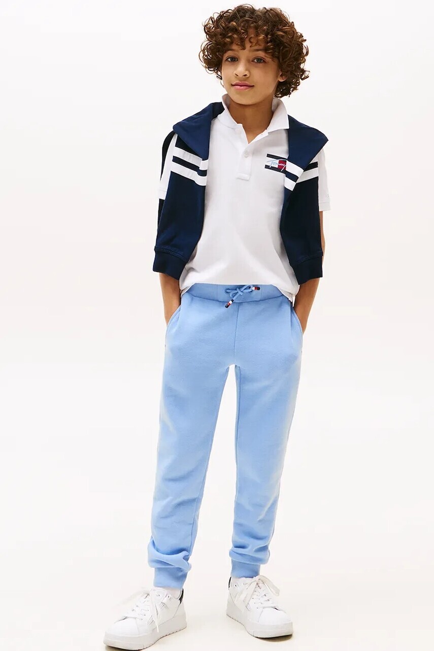 Tepláky Tommy Hilfiger modrá farba, KB0KB09694