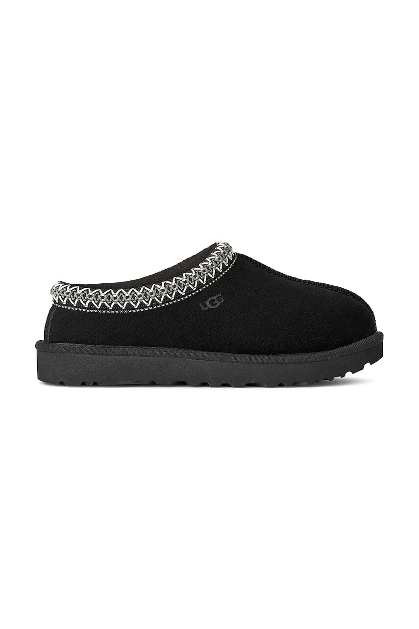 Semišové papuče UGG Tasman II čierna farba, 1174470.BLK