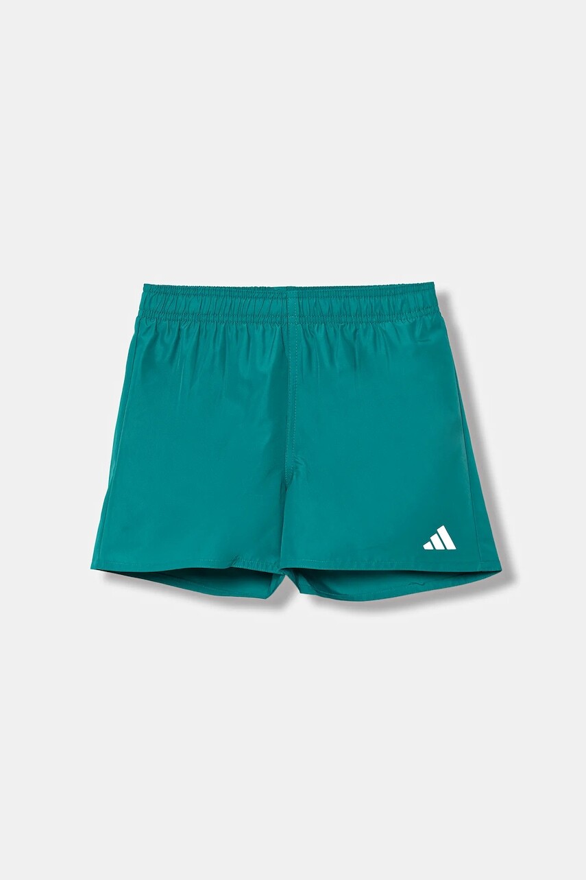 Detské plavkové šortky adidas Performance tyrkysová farba, JX5019
