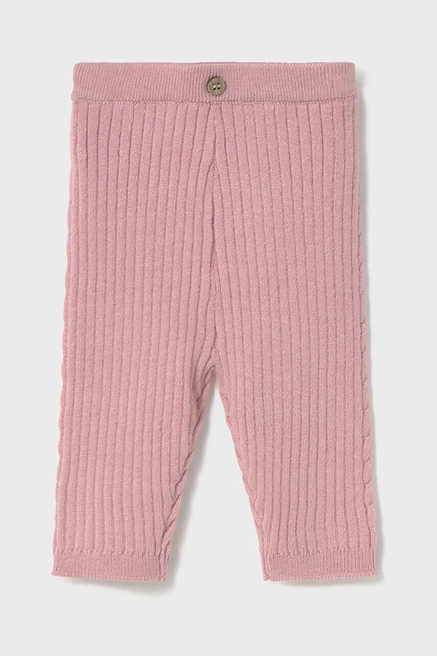 Legíny pre bábätká Mayoral Newborn ružová farba, jednofarebné, 9926