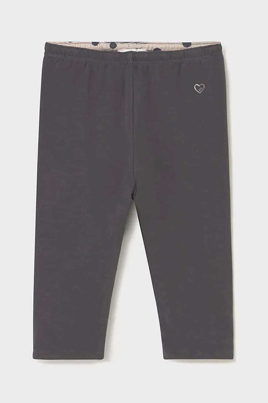 Legíny pre bábätká Mayoral šedá farba, jednofarebné, 2736