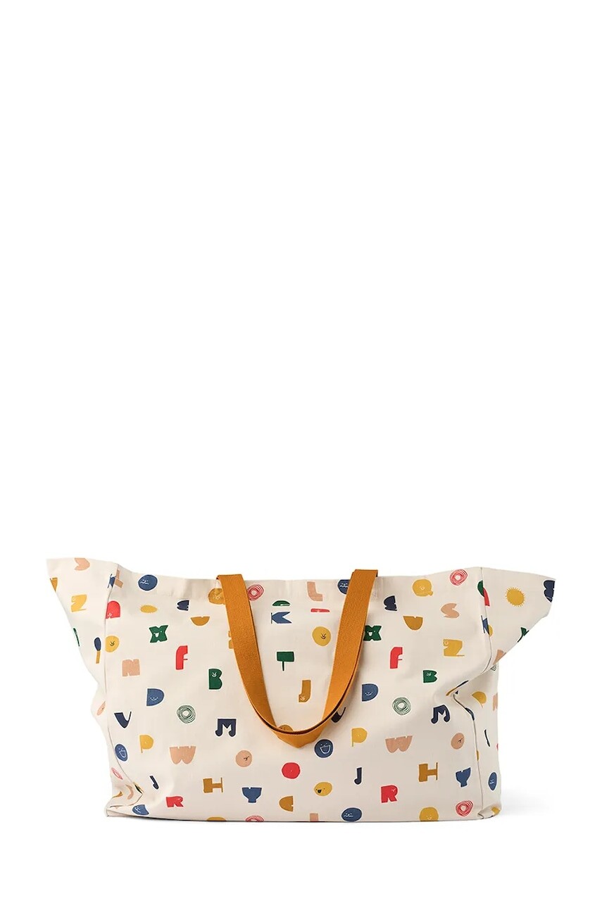 Bavlnená taška Liewood Maxi Totebag béžová farba, LW14739