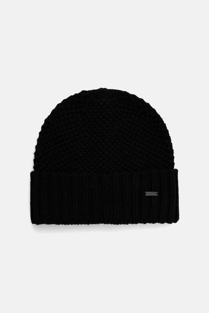 Vlnená čiapka Armani Exchange čierna farba, XW001499 AF16604