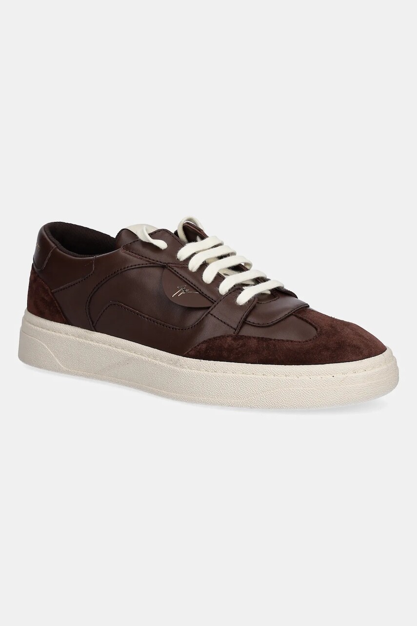 Kožené tenisky Giuseppe Zanotti GZ/94 hnedá farba, RU50013.003