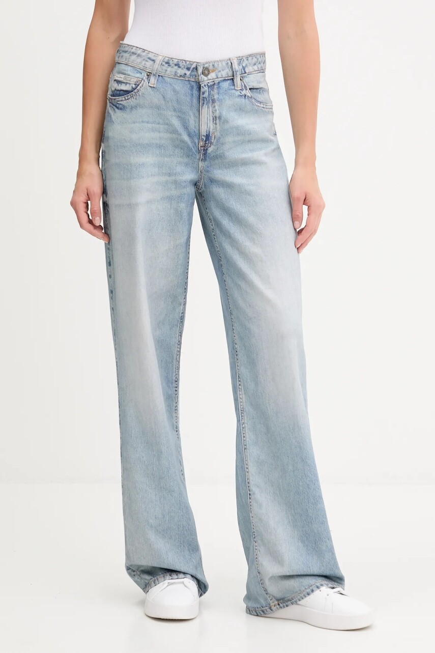 Rifle Guess Jeans modrá farba, W5YA0Y D0152
