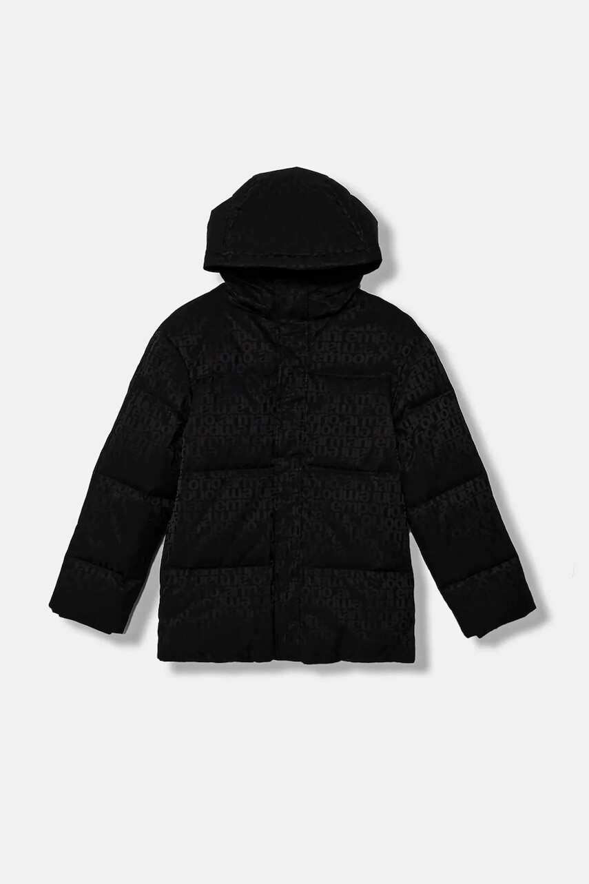Detská páperová bunda Emporio Armani tmavomodrá farba, EB000514 AF16099