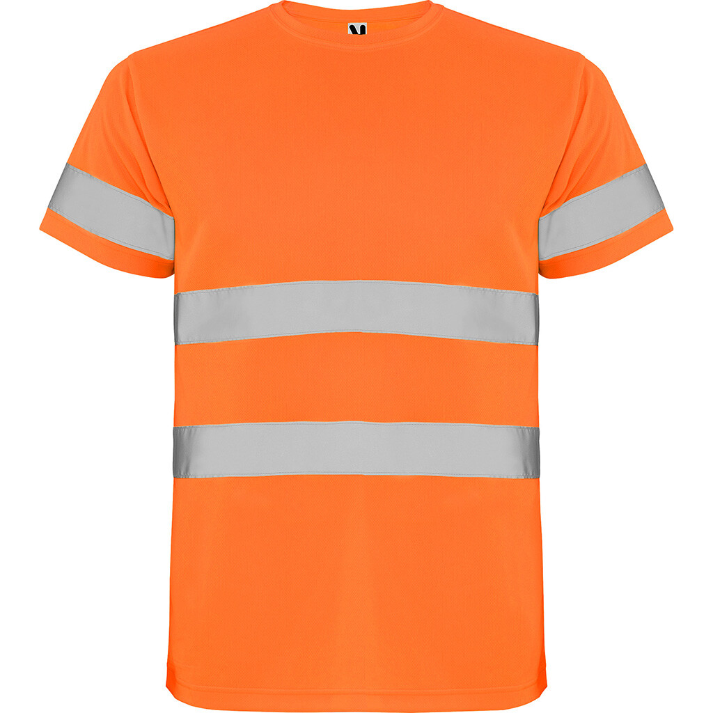Pánske reflexné tričko Roly Delta - oranžové, M