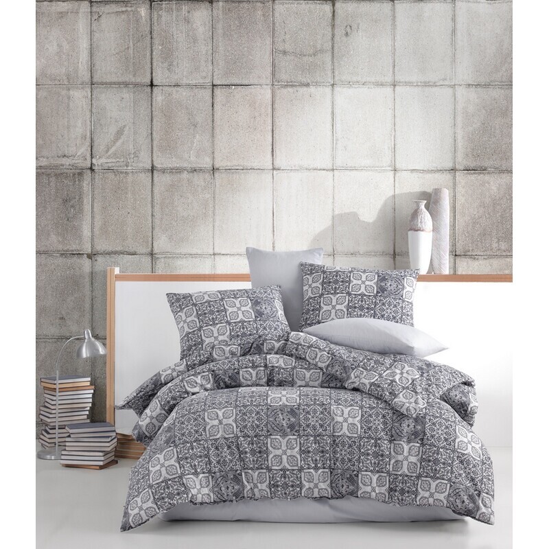 BedTex Bavlnené obliečky Ceramica šedá, 220 x 200cm, 2 ks 70 x 90 cm