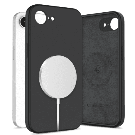 Tech-Protect Liquid Silicone MagSafe kryt na iPhone 16e, čierny