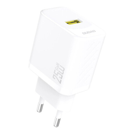 Dudao A27S GaN sieťová nabíjačka USB 25W, biela
