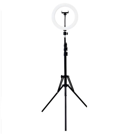 MG Selfie kruhové LED svetlo + statív 2.1m, čierne
