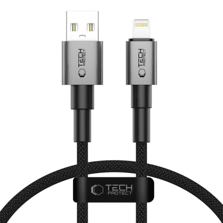 Tech-Protect Ultraboost DNA kábel USB / Lightning 12W / 2.4A 25cm, sivý