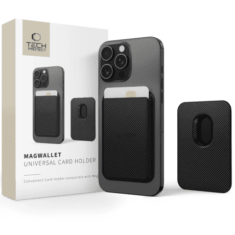 Tech-Protect MagWallet MagSafe obal na kartu na mobil, carbon
