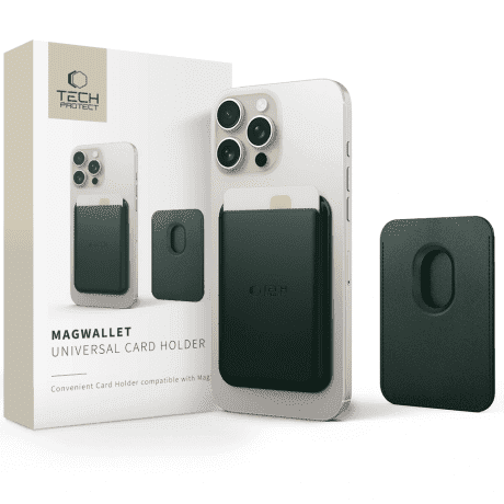 Tech-Protect MagWallet MagSafe obal na kartu na mobil, khaki