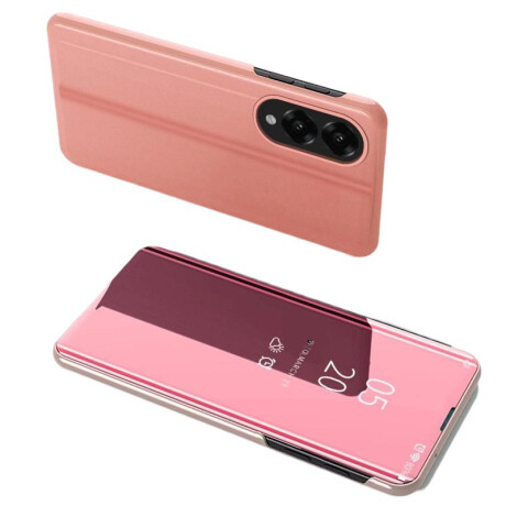 MG Clear View knižkové puzdro na Samsung Galaxy S25 Edge, ružové