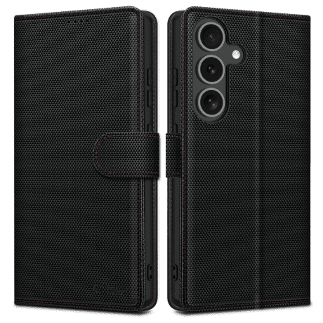 Tech-Protect Wallet RS knižkové puzdro na Samsung Galaxy S25, čierne