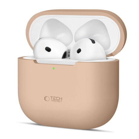 Tech-Protect Silicone puzdro na Apple AirPods 4, hnedé