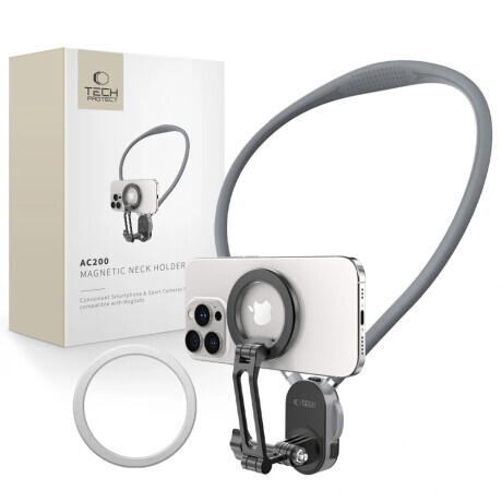 Tech-Protect AC200 MagSafe držiak na mobil / GoPro / DJI, šedý