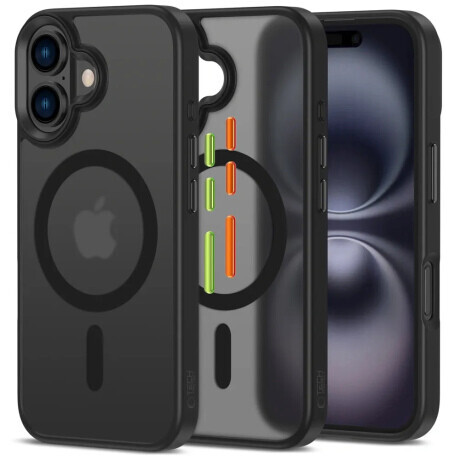 Tech-Protect Magmat XT 3-Set MagSafe kryt na iPhone 16, čierny