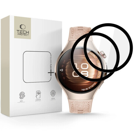 Tech-Protect Glass Flex 2x ochranné sklo na Huawei Watch 5 42mm, čierne