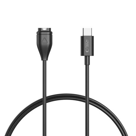 Tech-Protect MC04 USB-C nabíjací kábel na Garmin hodinky 1m, čierny