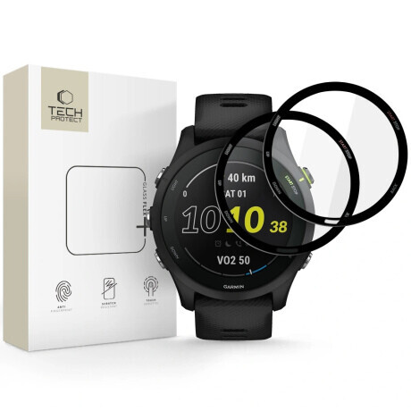 Tech-Protect Glass Flex 2x ochranné sklo na Garmin Forerunner 255 / 255 Music, čierne