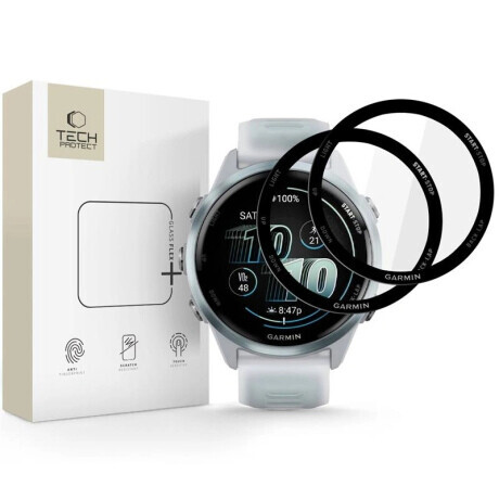 Tech-Protect Glass Flex 2x ochranné sklo na Garmin Forerunner 570 (42mm), čierne